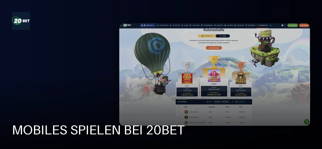20bet Casino promotional banner