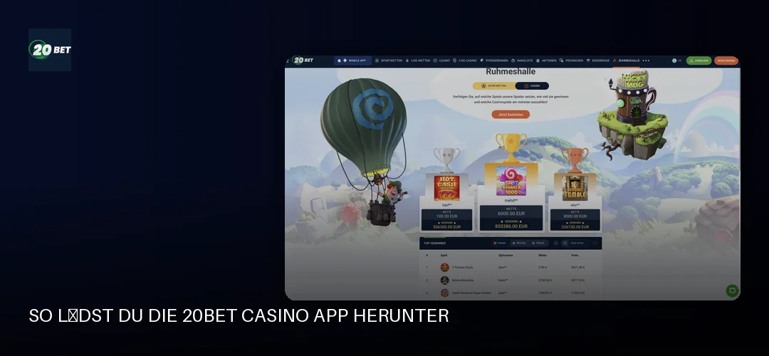20bet Casino promotional banner